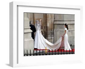 The Royal Wedding of Prince William and Kate Middleton in London, Friday April 29th, 2011-null-Framed Photographic Print