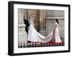 The Royal Wedding of Prince William and Kate Middleton in London, Friday April 29th, 2011-null-Framed Photographic Print