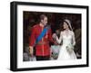 The Royal Wedding of Prince William and Kate Middleton in London, Friday April 29th, 2011-null-Framed Photographic Print