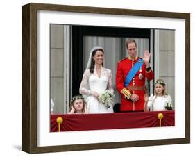 The Royal Wedding of Prince William and Kate Middleton in London, Friday April 29th, 2011-null-Framed Photographic Print