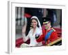 The Royal Wedding of Prince William and Kate Middleton in London, Friday April 29th, 2011-null-Framed Photographic Print