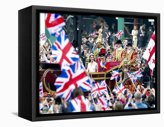 The Royal Wedding of Prince William and Kate Middleton in London, Friday April 29th, 2011-null-Framed Stretched Canvas