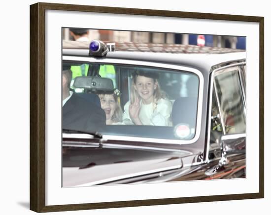 The Royal Wedding of Prince William and Kate Middleton in London, Friday April 29th, 2011-null-Framed Photographic Print