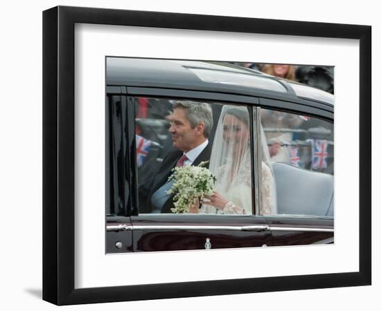 The Royal Wedding of Prince William and Kate Middleton in London, Friday April 29th, 2011-null-Framed Photographic Print