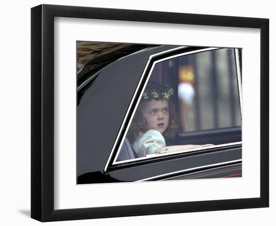 The Royal Wedding of Prince William and Kate Middleton in London, Friday April 29th, 2011-null-Framed Photographic Print