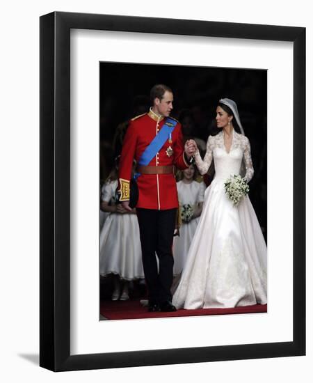 The Royal Wedding of Prince William and Kate Middleton in London, Friday April 29th, 2011-null-Framed Premium Photographic Print