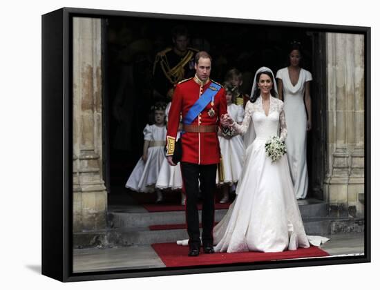 The Royal Wedding of Prince William and Kate Middleton in London, Friday April 29th, 2011-null-Framed Stretched Canvas