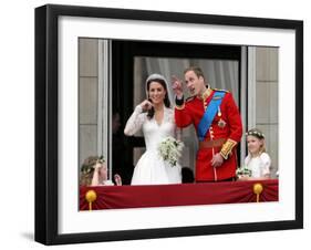 The Royal Wedding of Prince William and Kate Middleton in London, Friday April 29th, 2011-null-Framed Photographic Print