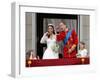 The Royal Wedding of Prince William and Kate Middleton in London, Friday April 29th, 2011-null-Framed Photographic Print