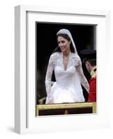 The Royal Wedding of Prince William and Kate Middleton in London, Friday April 29th, 2011-null-Framed Photographic Print