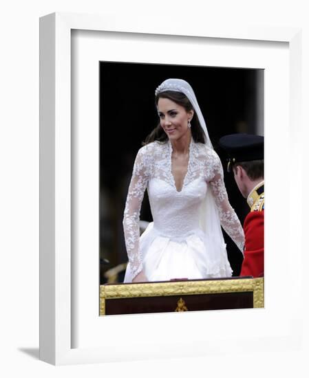 The Royal Wedding of Prince William and Kate Middleton in London, Friday April 29th, 2011-null-Framed Photographic Print