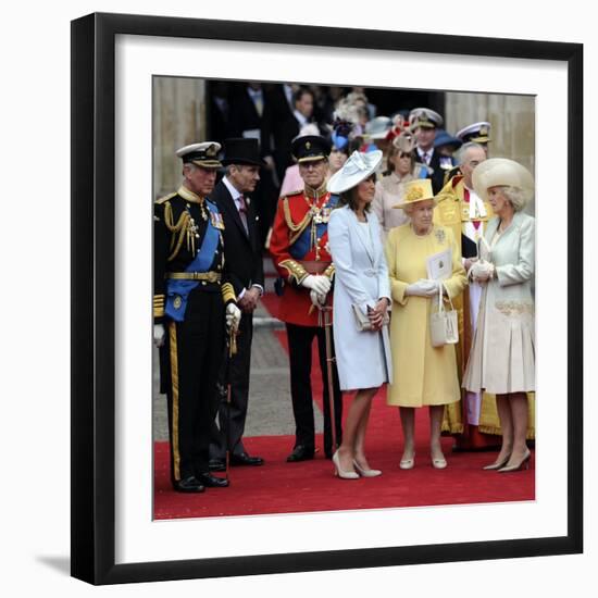 The Royal Wedding of Prince William and Kate Middleton in London, Friday April 29th, 2011-null-Framed Photographic Print