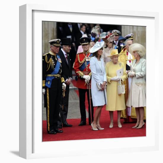 The Royal Wedding of Prince William and Kate Middleton in London, Friday April 29th, 2011-null-Framed Photographic Print