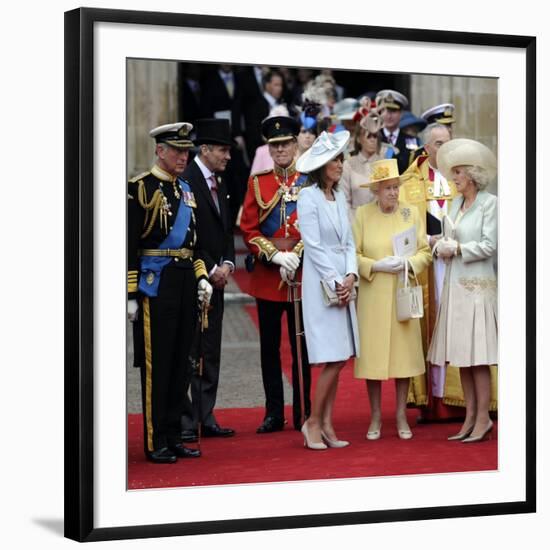 The Royal Wedding of Prince William and Kate Middleton in London, Friday April 29th, 2011-null-Framed Photographic Print