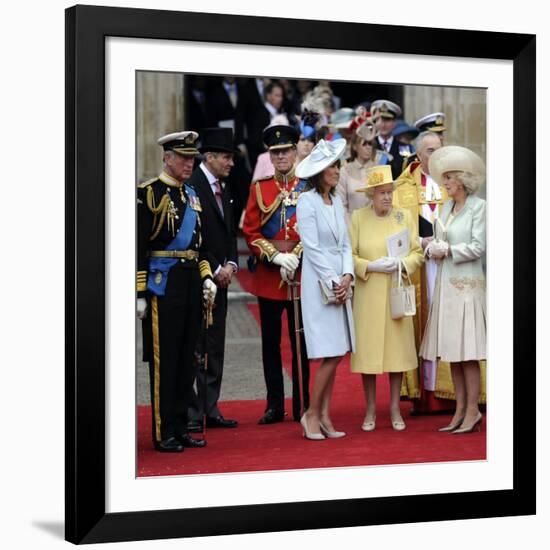 The Royal Wedding of Prince William and Kate Middleton in London, Friday April 29th, 2011-null-Framed Photographic Print