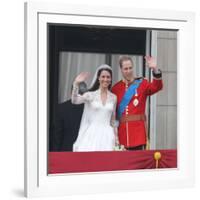 The Royal Wedding of Prince William and Kate Middleton in London, Friday April 29th, 2011-null-Framed Photographic Print