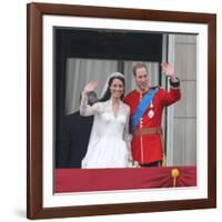 The Royal Wedding of Prince William and Kate Middleton in London, Friday April 29th, 2011-null-Framed Photographic Print