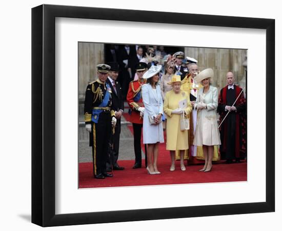 The Royal Wedding of Prince William and Kate Middleton in London, Friday April 29th, 2011-null-Framed Photographic Print