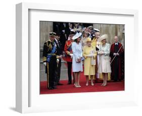 The Royal Wedding of Prince William and Kate Middleton in London, Friday April 29th, 2011-null-Framed Photographic Print