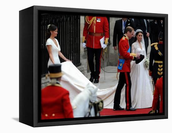 The Royal Wedding of Prince William and Kate Middleton in London, Friday April 29th, 2011-null-Framed Stretched Canvas