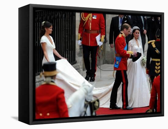 The Royal Wedding of Prince William and Kate Middleton in London, Friday April 29th, 2011-null-Framed Stretched Canvas