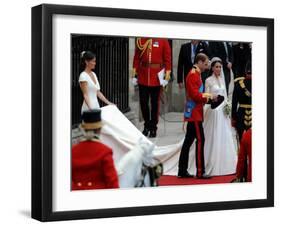 The Royal Wedding of Prince William and Kate Middleton in London, Friday April 29th, 2011-null-Framed Premium Photographic Print