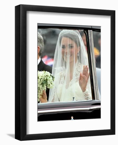 The Royal Wedding of Prince William and Kate Middleton in London, Friday April 29th, 2011-null-Framed Premium Photographic Print