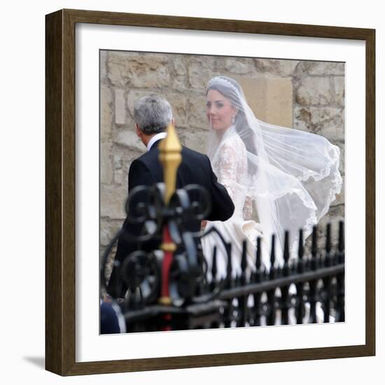 The Royal Wedding of Prince William and Kate Middleton in London, Friday April 29th, 2011-null-Framed Photographic Print