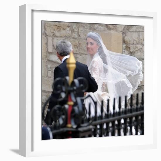 The Royal Wedding of Prince William and Kate Middleton in London, Friday April 29th, 2011-null-Framed Photographic Print