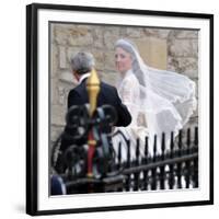 The Royal Wedding of Prince William and Kate Middleton in London, Friday April 29th, 2011-null-Framed Photographic Print