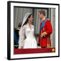 The Royal Wedding of Prince William and Kate Middleton in London, Friday April 29th, 2011-null-Framed Photographic Print