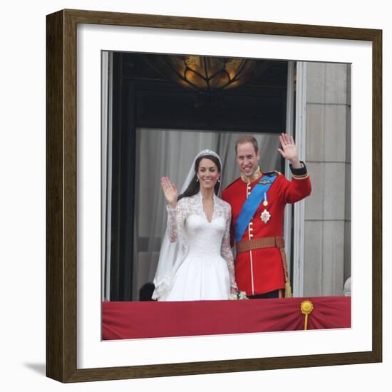 The Royal Wedding of Prince William and Kate Middleton in London, Friday April 29th, 2011-null-Framed Photographic Print