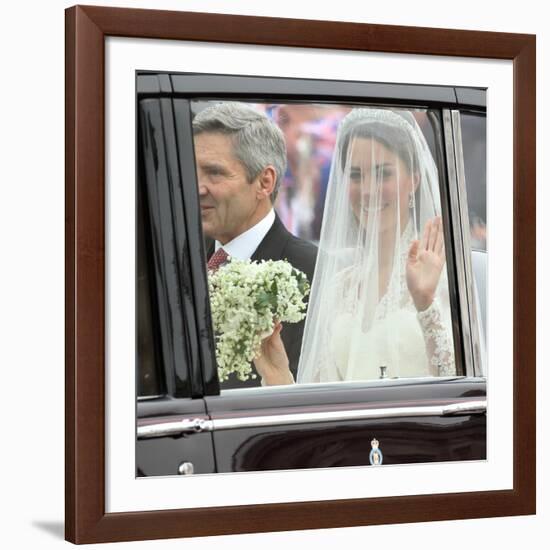 The Royal Wedding of Prince William and Kate Middleton in London, Friday April 29th, 2011-null-Framed Photographic Print