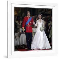 The Royal Wedding of Prince William and Kate Middleton in London, Friday April 29th, 2011-null-Framed Photographic Print