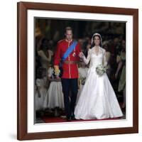 The Royal Wedding of Prince William and Kate Middleton in London, Friday April 29th, 2011-null-Framed Photographic Print