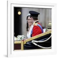 The Royal Wedding of Prince William and Kate Middleton in London, Friday April 29th, 2011-null-Framed Photographic Print