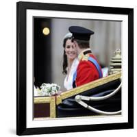 The Royal Wedding of Prince William and Kate Middleton in London, Friday April 29th, 2011-null-Framed Photographic Print