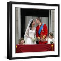 The Royal Wedding of Prince William and Kate Middleton in London, Friday April 29th, 2011-null-Framed Photographic Print