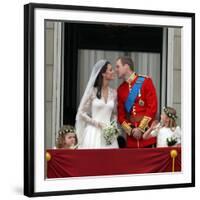 The Royal Wedding of Prince William and Kate Middleton in London, Friday April 29th, 2011-null-Framed Photographic Print