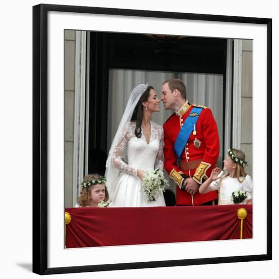 The Royal Wedding of Prince William and Kate Middleton in London, Friday April 29th, 2011-null-Framed Photographic Print