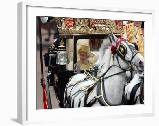 The Royal Wedding of Prince William and Kate Middleton in London, Friday April 29th, 2011-null-Framed Photographic Print