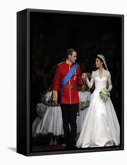 The Royal Wedding of Prince William and Kate Middleton in London, Friday April 29th, 2011-null-Framed Stretched Canvas