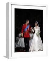 The Royal Wedding of Prince William and Kate Middleton in London, Friday April 29th, 2011-null-Framed Photographic Print