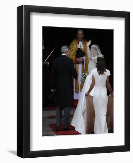 The Royal Wedding of Prince William and Kate Middleton in London, Friday April 29th, 2011-null-Framed Premium Photographic Print