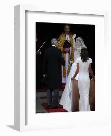 The Royal Wedding of Prince William and Kate Middleton in London, Friday April 29th, 2011-null-Framed Photographic Print