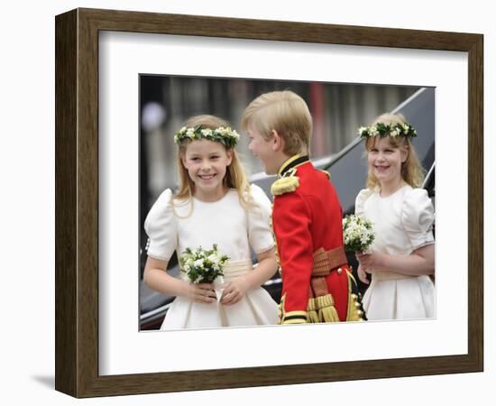 The Royal Wedding of Prince William and Kate Middleton in London, Friday April 29th, 2011-null-Framed Photographic Print