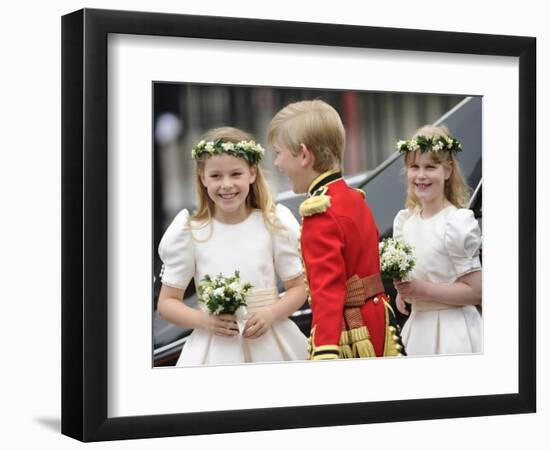 The Royal Wedding of Prince William and Kate Middleton in London, Friday April 29th, 2011-null-Framed Photographic Print