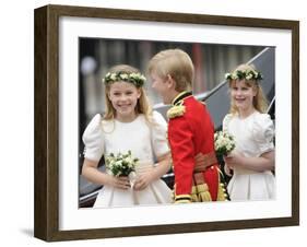 The Royal Wedding of Prince William and Kate Middleton in London, Friday April 29th, 2011-null-Framed Photographic Print