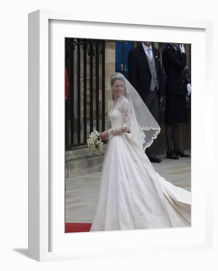 The Royal Wedding of Prince William and Kate Middleton in London, Friday April 29th, 2011-null-Framed Photographic Print