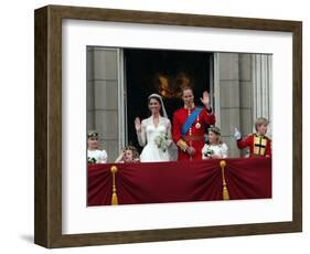 The Royal Wedding of Prince William and Kate Middleton in London, Friday April 29th, 2011-null-Framed Photographic Print